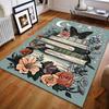 Book Moon Flowers Printed Carpet for Bedroom Living Room Bedside Sofa Floor Mat Modern Home Decor Area Rug Luxury Gifts