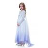 Frozen 2 Autumn Elsa Princess Dress – White Girls' Gown with Coat