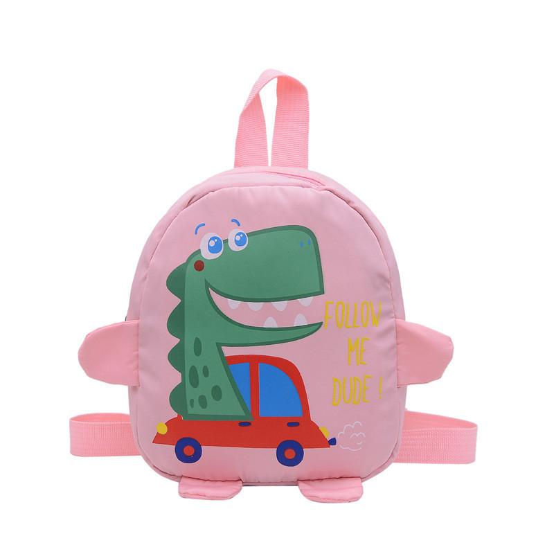 Dinosaur Car Pattern Shoulder Bag Kids Snack Backpack Outdoor School Bags Gift