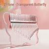 Kalimba Thumb Piano - Transparent Crystal with 21 Keys, Perfect for Children and Beginners