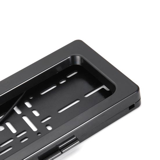 2 Buc. Cadru Plăcuță de Înmatriculare Față Spate Rulou Electric Telecomandă Plăcuță de Înmatriculare