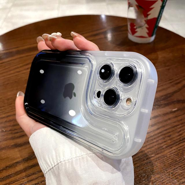 Pouzdro na telefon Gradient Clear Bumper pro Iphone 14pro Max 13 12 11 Pro Max 14 Plus Nárazuvzdorná ochrana fotoaparátu Měkký duhový kryt