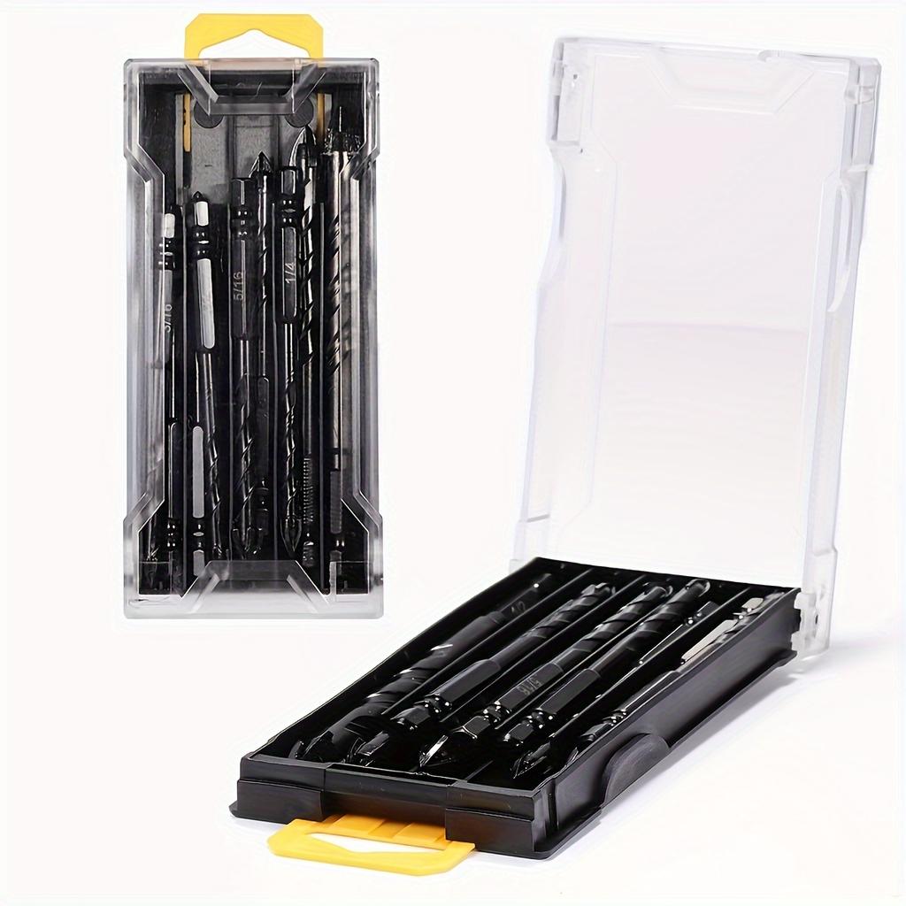 10 Pieces of Concrete Drill Bit Kit, suitable for Glass Plastic Wood Brick Tungsten Carbide Drill Hard Alloy Cross Drill Bits