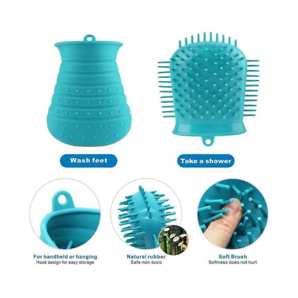 Dog Paw Cleaner, Portable Dog Cleaning Brush, Pet Paw Cleaner with Towel