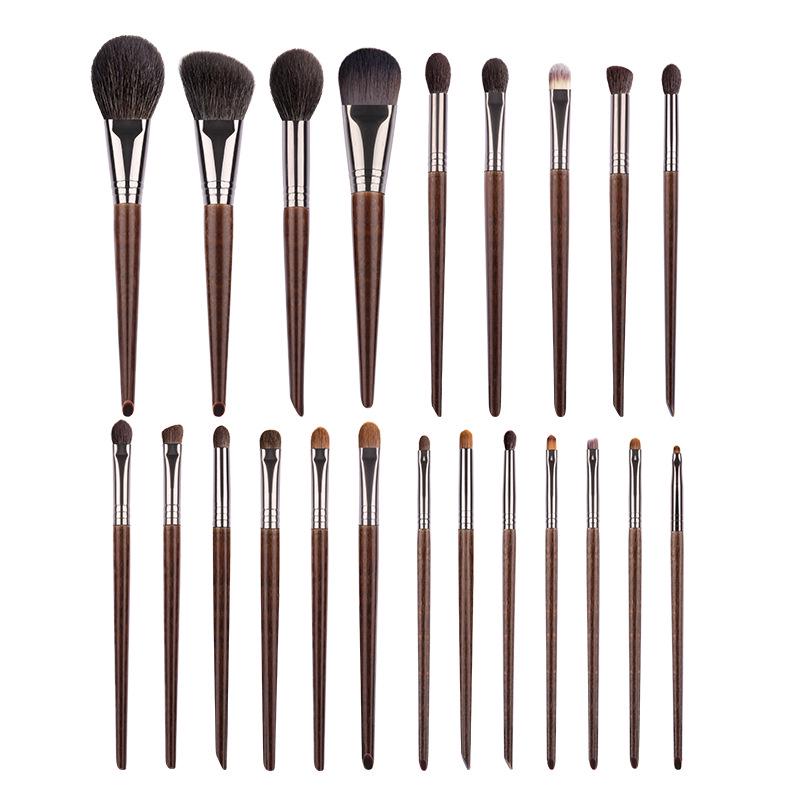 22-teiliges professionelles Tierhaar-Make-up-Pinselset für Maskenbildner