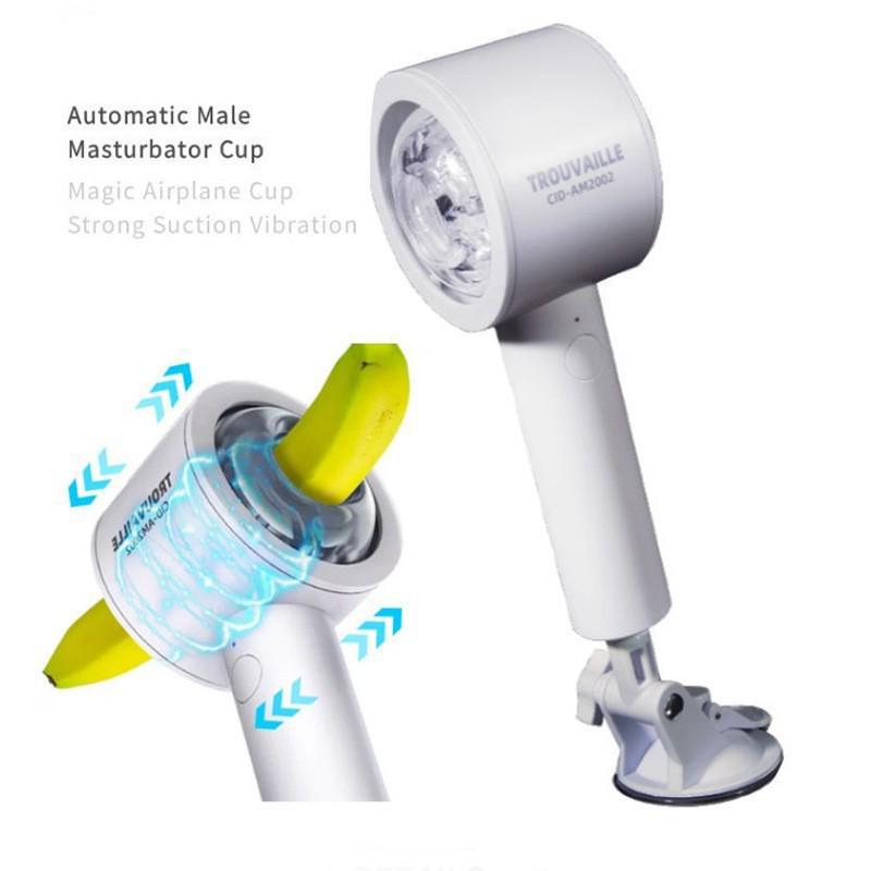 Black Seed Men's Telescopic Glans Massager Hair Dryer Erotica