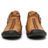 Casual Men's Shoes Retro British Style Leather Pure Handmade High -top Casual Yellow Loaf Men's Shoes