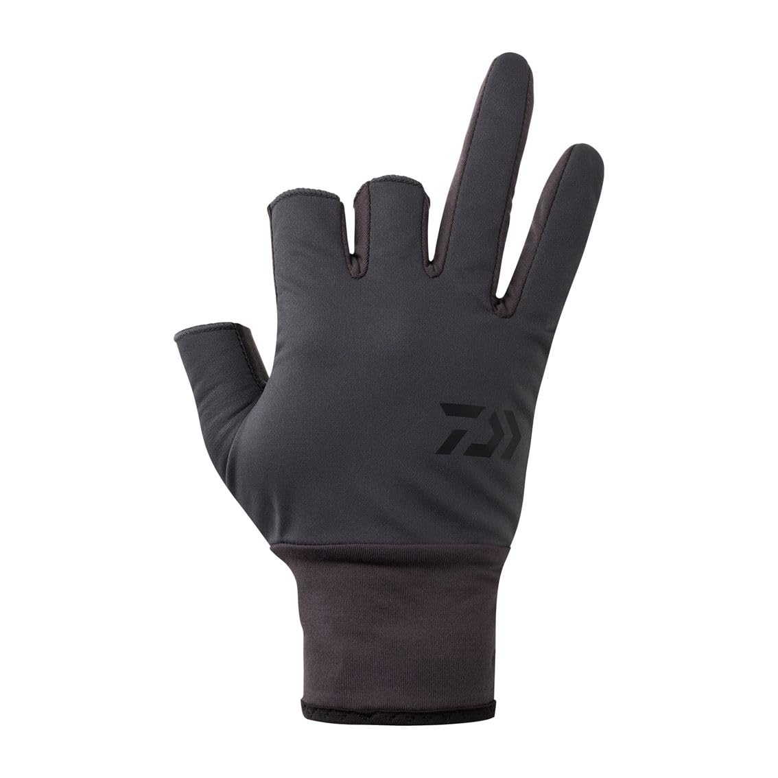 

DAIWA Windproof Beltless XL Gloves, 3-Piece Cut, DG-8025W, Charcoal,