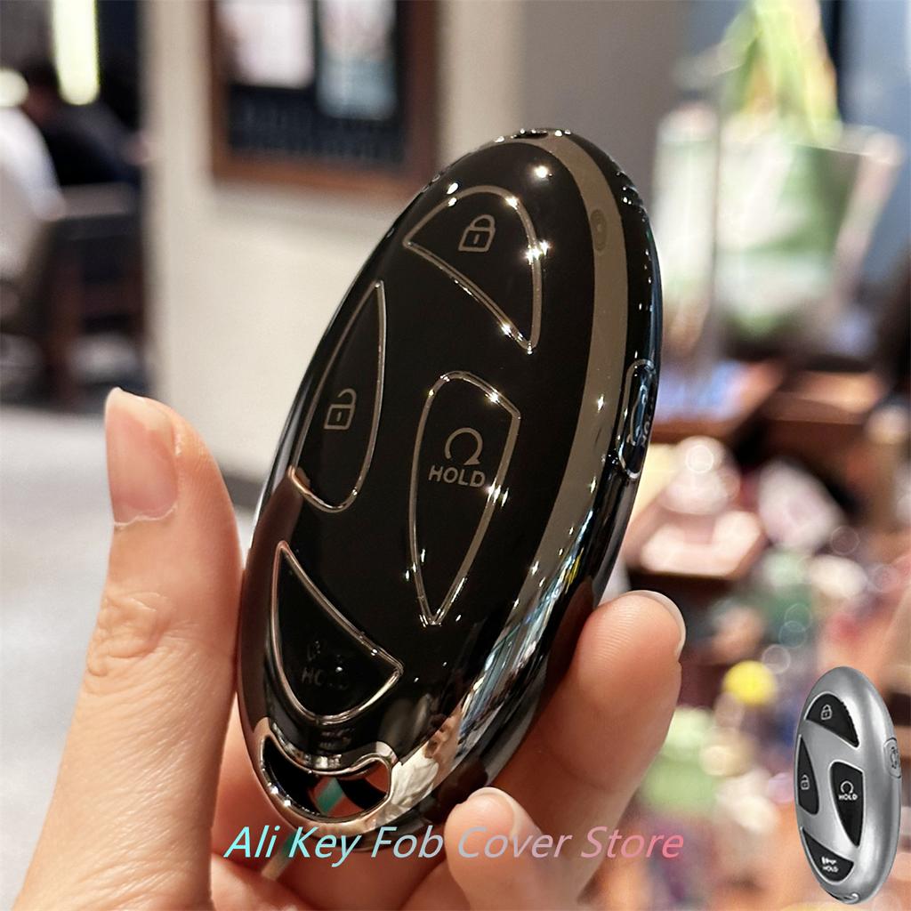 Key Fob Cover with Keyring Car Keychain for Chevy Malibu 2004-2012 Cobalt Pontiac G5 G6 Grand Prix Buick Lacrosse Saturn Aura Sk