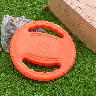 Bite Resistant Pet Flying Disc Steering Wheel Shape EVA Dog Training Pull Ring 20cm Interactive Dog Throwing Type