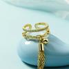 925 Sterling Silver Plated Sun Moon Sunflower Heart Rings for Women Original Flower Wedding Crystal Luxury Jewelry R5375