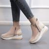 European and American Style Large Size Boots Winter New Slope Sports Style Single Shoes Heel Snow Boots