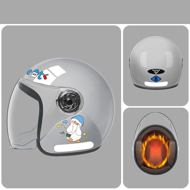 

Мотоциклетный шлем для мужчин и женщин, классический ретро-шлем для скутера, сверхлегкий велосипедный шлем, шлем для горного велосипеда, мотоциклетный шлем светло-серый