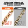 Binder Chain G80 Tie Down Tow Chain with Two Hooks 5/16" X 14.2' 4900 Lbs