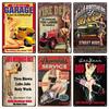 Retro Pin Up Girl American Style Tin Sign Metal Vintage Plaque Wall Signs Metal Poster Plate Garage Bedroom Man Cave Gift Decor