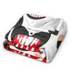 Terrifier Horror Film Blanket Quality Soft Warm  Throw Blanket Winter Child Couch Chair Sofa Bed Novelty Bedspread