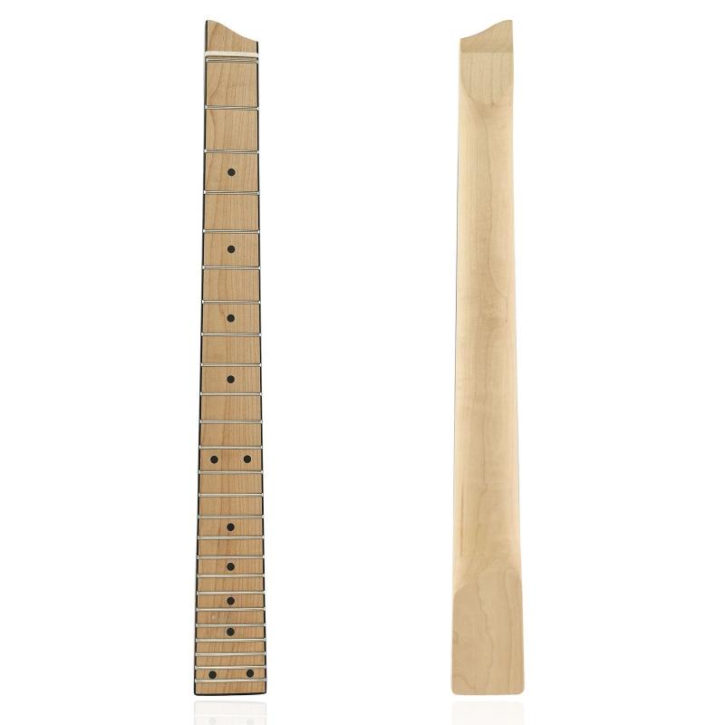 25 Frets Hoofdloze Esdoorn Elektrische Gitaar Hals Toets Handvat Elektrische Bas