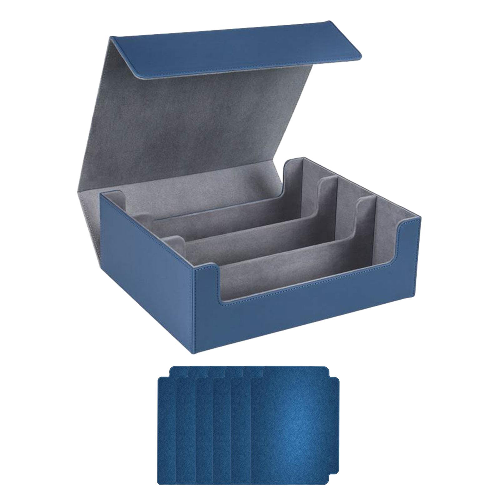 Card Case Multipurpose Game Card Box Holds 1800 Cards Premium Card Deck Box Trading Cards Storage Box for Basketball Cards синий 5790₽