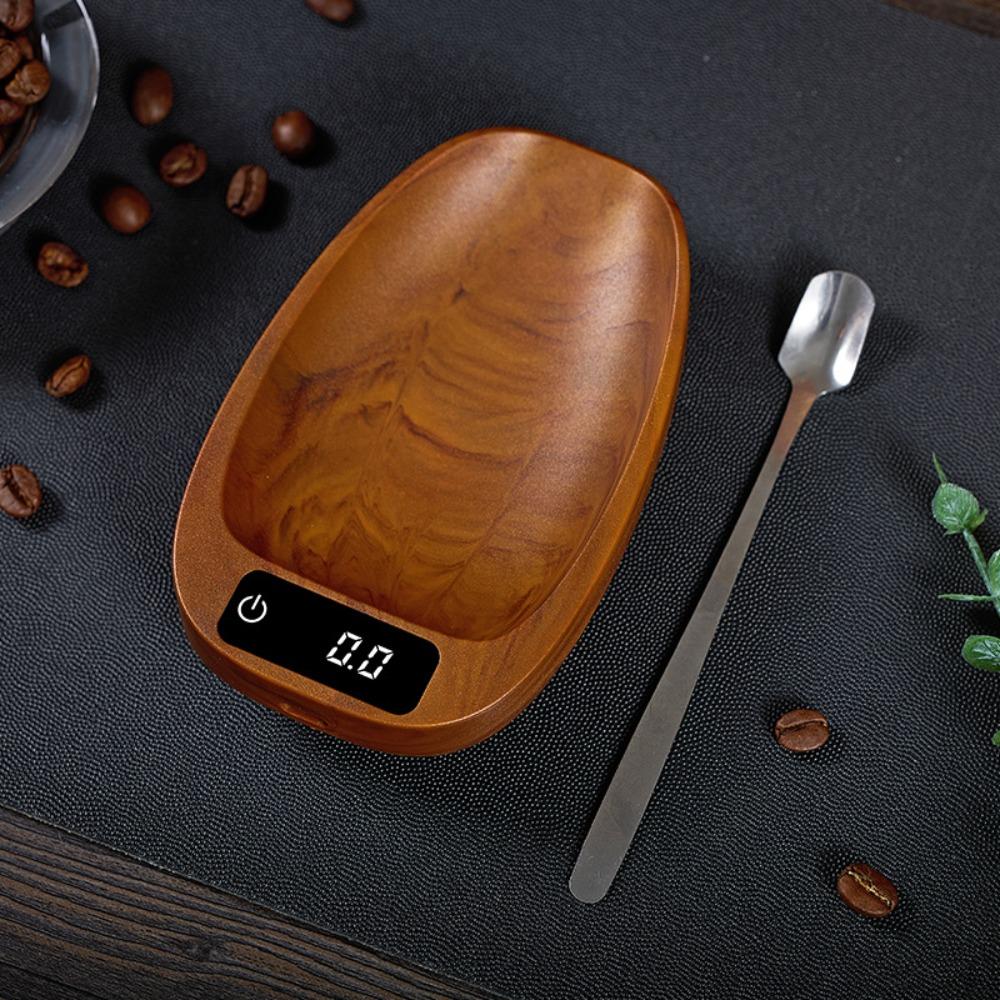 Touchscreen Electronic Tea Scale Tortoise Shell Pattern Digital Scale Coffee Bean Tray  Baking