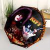 "KISS Band Picture Disc Vinile Album Copertina Artwork Poster" Ombrello, Ombrello Compatto Pieghevole Portatile per Uomo e Donna,S106