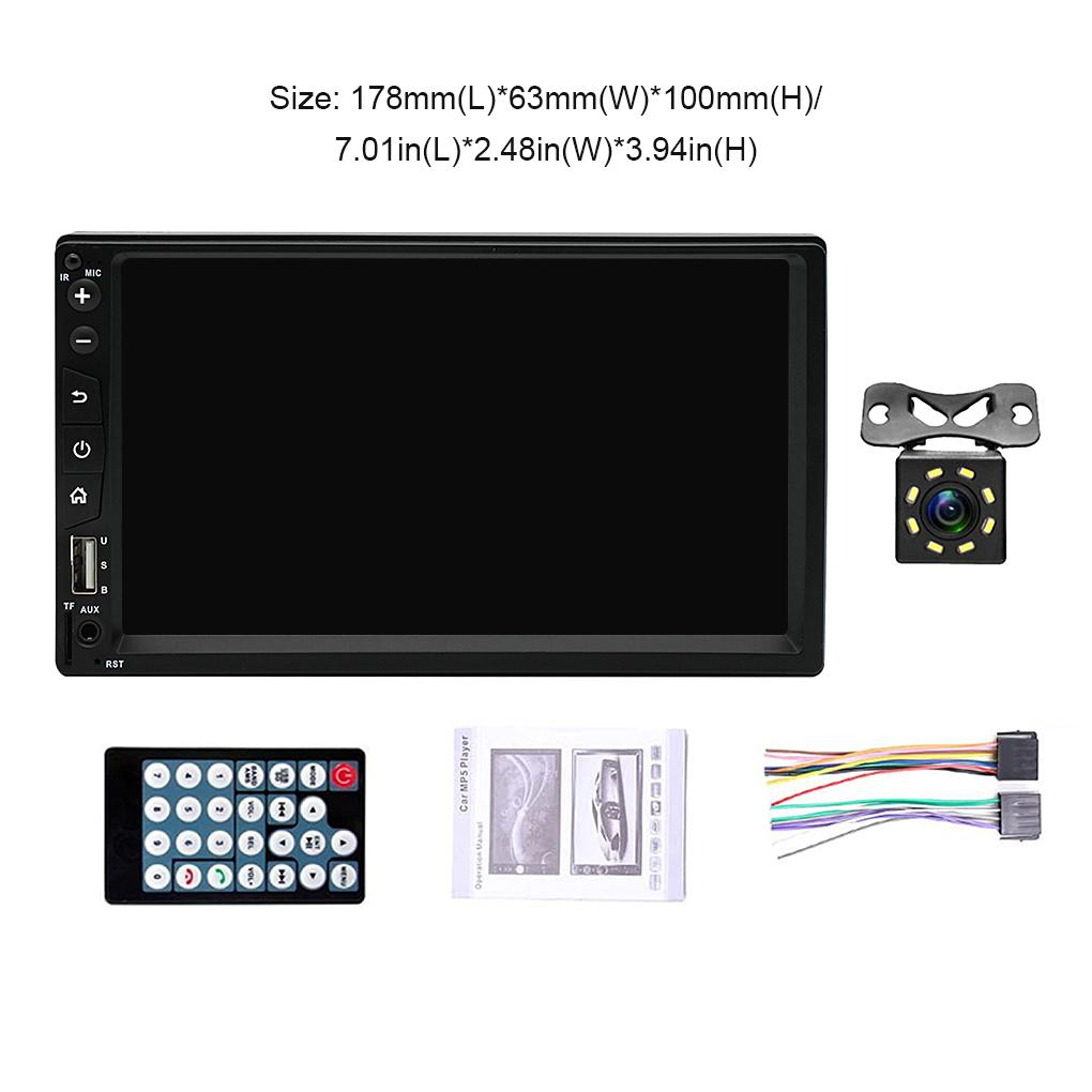 Stereo MP5 Dálkové ovládání Zrcadlové propojení Univerzální Zesílený Hardware Zadní Kamera Navigace Autorádio s Dotykovou Obrazovkou Přehrávač