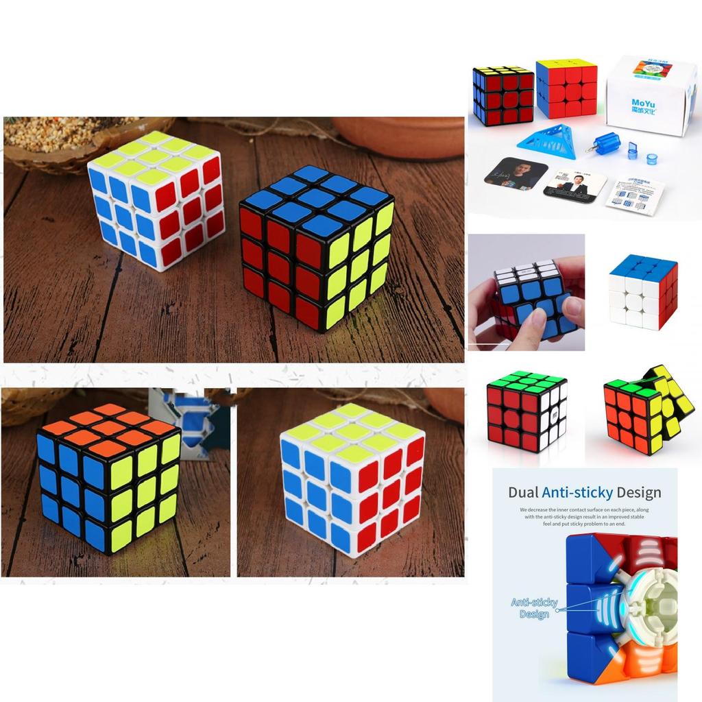 Professional 3x3 Magnetic Cube For Competitions In Magnetic Rainbow And Black