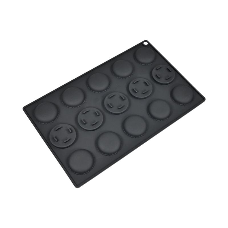 

15 Cavity Silicone Macaron Molds For Baking Chocolate Candle Cookie With Nonstick Food Grade Materials Easy To Cleaning