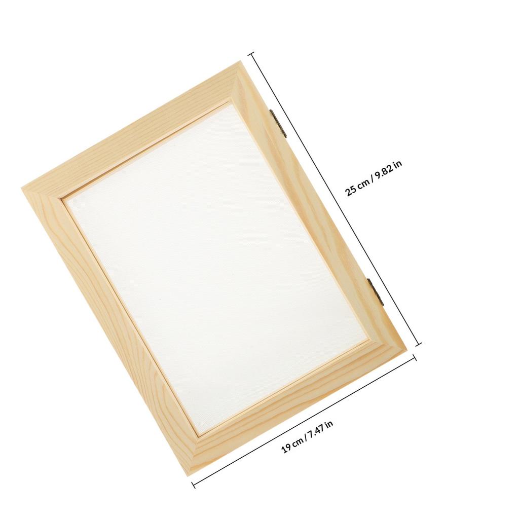 Holz-Papierherstellungsrahmen DIY Bastelform Siebmaschen-Werkzeug Handgemachtes Papier-Set Pädagogisches Umweltwissenschafts-Set