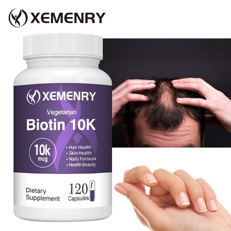 Xemenry is a biotin and coconut oil supplement that supports hair, skin, and nail health. Suitable for adults.