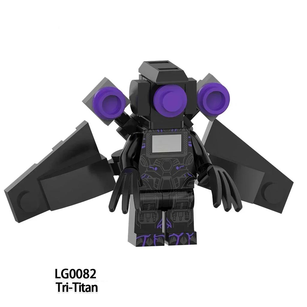 New Skibidi Toilet Man Anime Cartoon Bricks Dolls Figure Cameraman Speakerman TV Man Action Bricks Toy Figures Building Blocks