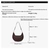 Moon Shaped Baseball Bag High-end Scratch-resistant Single Shoulder Bag for Women Shopping Gathering Weekend Trip