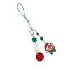 Cute Gingerbread Man and Bear Phone Charm Keychain Whimsical Gingerbread and Bear Keychain Phone Adornment for Everyday