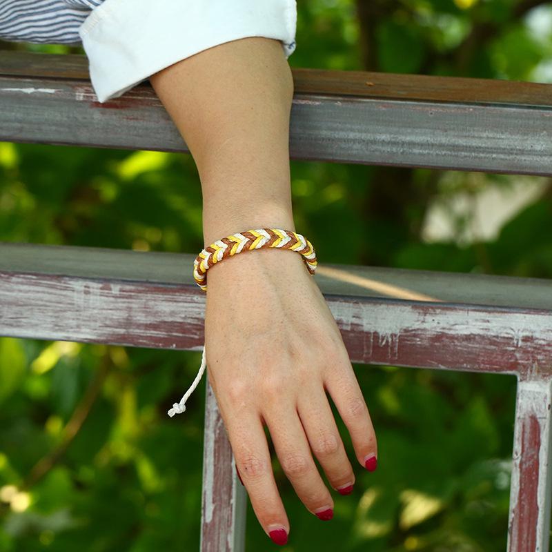 Ethnic Style Handmade Hemp Rope Couple Bracelet: Fresh Korean-Inspired Design for Students