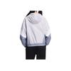 Adidas Woven Jacket Logo Embroidered Striped Long Sleeve Hooded Jacket Women Jackets Light-Purple HY2813