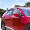 Car Styling Sticker Lamp Plastic Window Glass Wind Visor Rain/Sun Guard Vent Parts 4pcs For Mazda CX-30 CX30