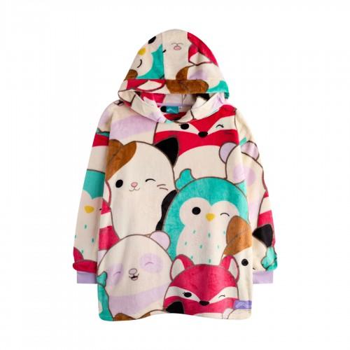 Squishmallows Girls Characters Blanket Hoodie