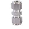 1/16"-1" 3-25mm Tube OD Compression Union SUS316L Stainless Steel Euqal Coupler Pipe Fitting Connector With UNF Nut Lock