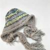Women's Large Head Circumference Wool Beanie - Warm Knitted Winter Hat