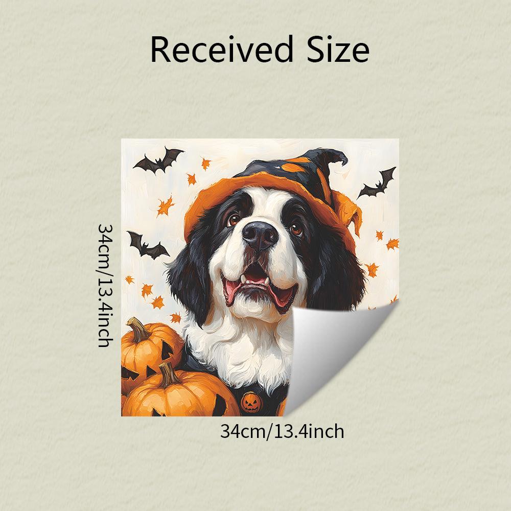 

Хэллоуин Мультяшная Собака Тыква Кухня Ресторан Посудомоечная машина Декоративные наклейки