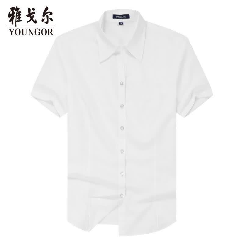Женская летняя рубашка YOUNGOR с коротким рукавом в стиле business casual 35