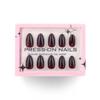 Short Almond Press on Nail,30Pcs Wine Reds Fake Nail in 15 Sizes Glossy False Nail Acrylic Stick on Nail for Women