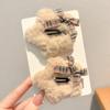 1/4PCS Winter Plush Y2K Star BB Hair Clips for Women Hairpins Cute Fluffy Side Bangs Clips Fashion Headdress Hair Accessories