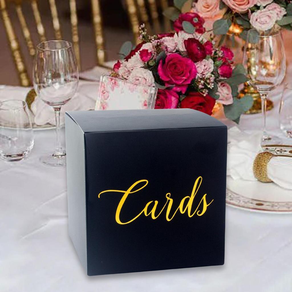 Wedding Card Box Decorative Centerpiece Greeting Card Box Modern Money Box for Baby Shower Event Birthday Engagement Decoration