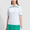 Fila Sports Knitted Short Sleeve Polo Shirt Women Tops Jade-White A11W335106F-WT
