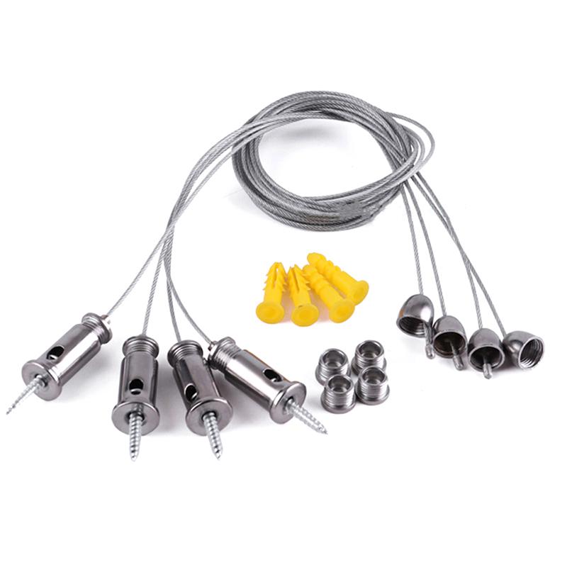 2 Wires/Set 1.5M Steel Cable For Lifting Panel Light Can Be Used Without Ceiling