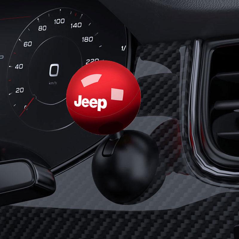 1Pcs Car Logo Push Start Button Lever Creative Protective Cover For JEEP Grand Cherokee WK WK2 KJ KK KL Commander XK Renegade