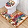 Textured Toilet Three-Piece Floor Mat Bathroom Three-Piece Carpet Doormat