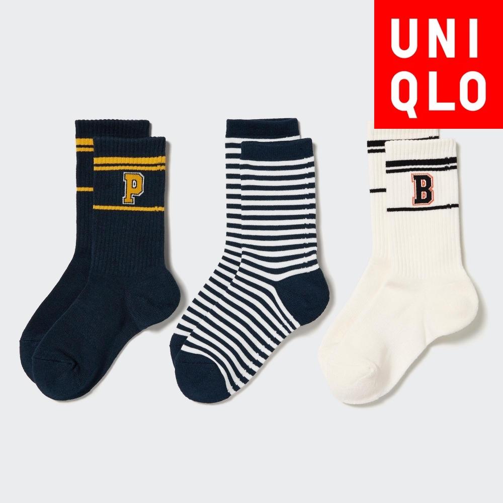 

НОСКИ UNIQLO ДЕТСКИЕ ОБЫЧНЫЕ, ЛОГОТИП 3P LINE
