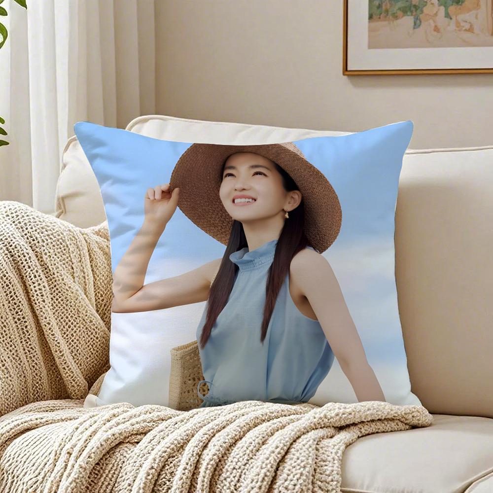 Kim Tae Ri Cushion Cover Linen Minimalist Soft  for Sofa Bed Home Room Decor