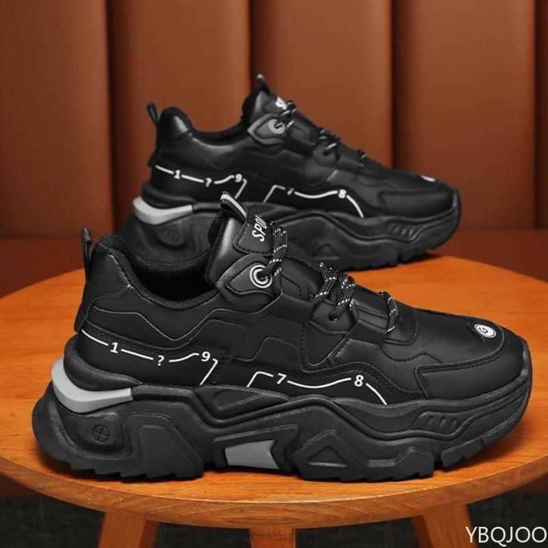 Lässige bequeme Herrenschuhe Sommer neu modisch vielseitig Sport Laufen weiche Sohle höhenvergrößernde Herrenschuhe